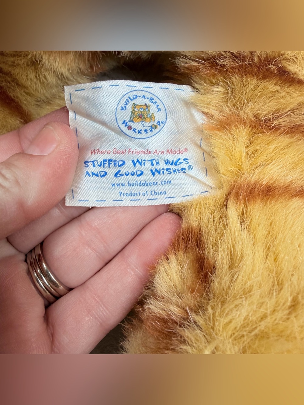Build-A-Bear Orange and White Tabby Cat Plush Toy - Picture 4 of 6